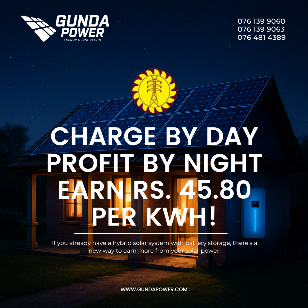 Charge by Day, Shine by Night: How Hybrid Solar Systems Are Powering a Smarter Sri Lanka